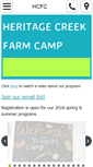 Mobile Screenshot of heritagecreekfarmcamp.com